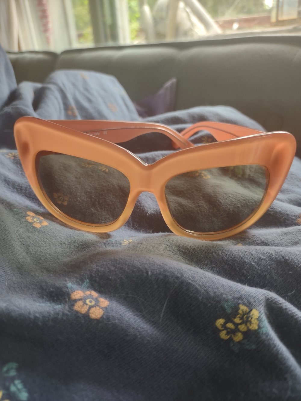 House of Harlow 1960 Peach Cat-Eye Sunglasses